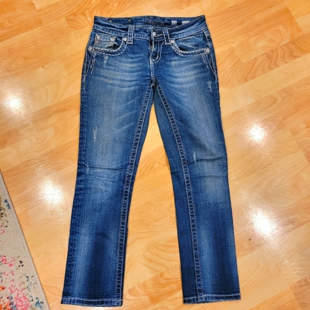 Miss Me Easy Capri Embellished Jeans Size 25